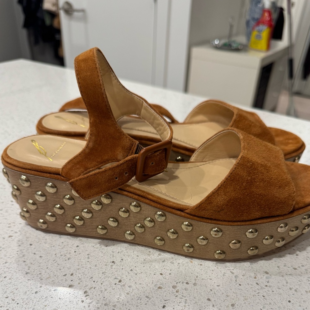 Brian Atwood Brown Suede Sandals - Picture 3 of 3